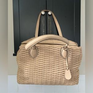 Light tan leather Escada Bag